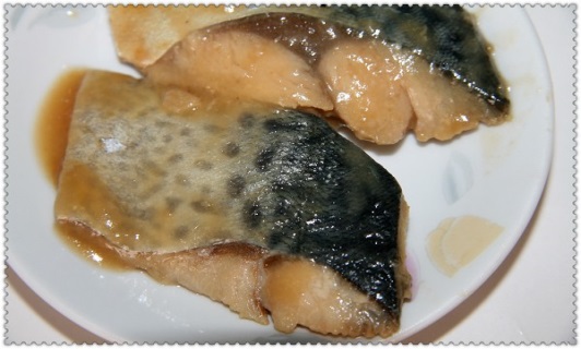 Mackerel miso boiled mackerel