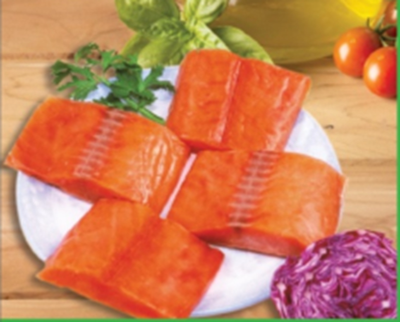 冷凍サーモン切身